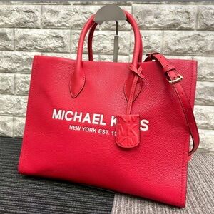 Micheal Kors Red mirella tote bag